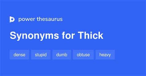 synonyms for thick